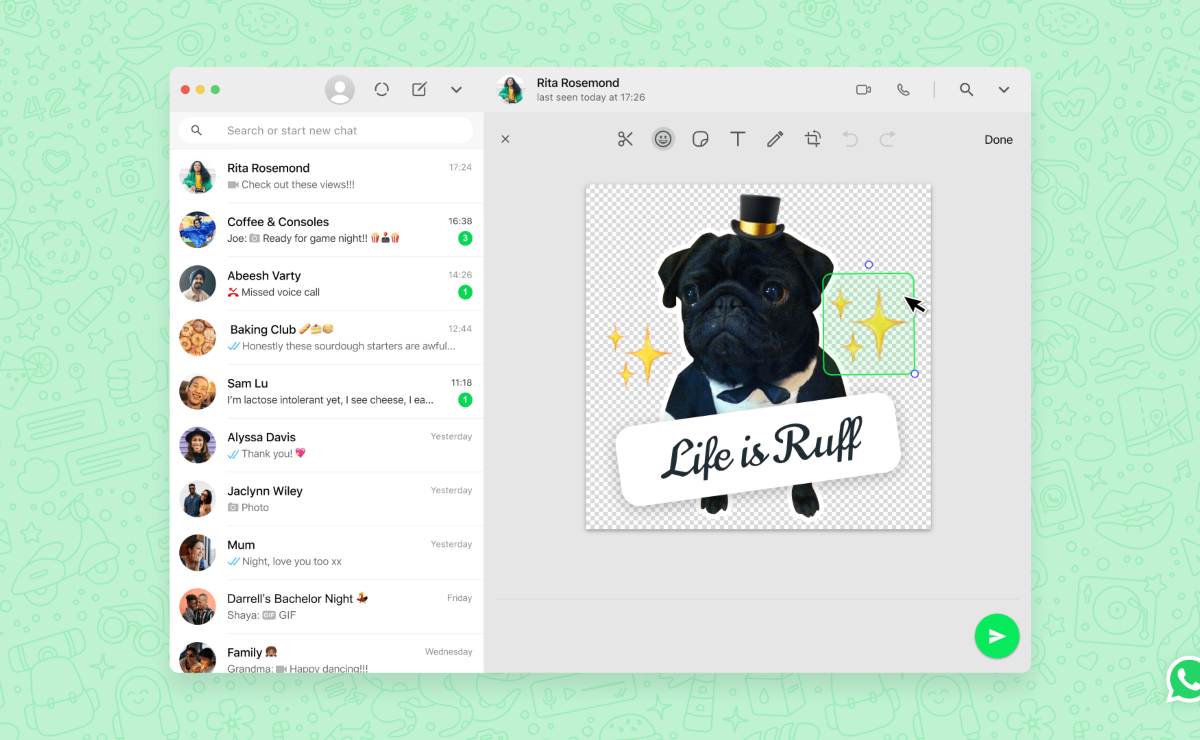 WhatsApp Web ya te permite crear tus propios stickers