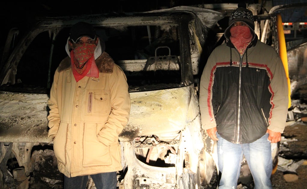 Sube a 5 los vehículos incendiados por habitantes de Nahuatzen