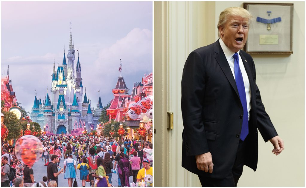 Piden a Disneylandia que figura de Trump no hable