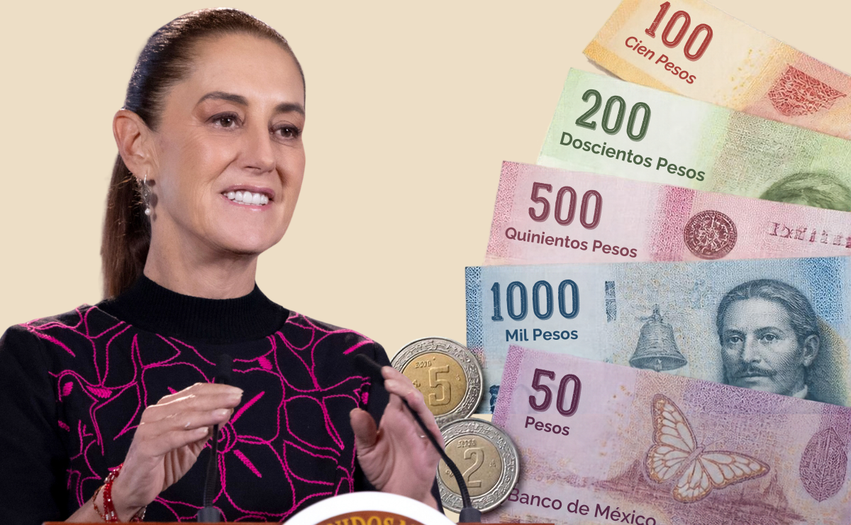¿Cuándo aumentará el salario mínimo en 2027? Esto adelantó Sheinbaum. Foto: EFE/ Presidencia de México / Canva IA