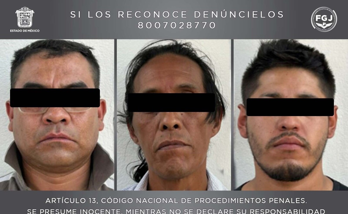 Capturan a tres supuestos integrantes del Cártel Jalisco Nueva Generación en el Edomex