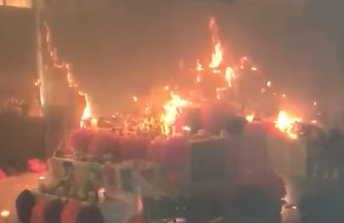 VIDEO: Se incendian altares de muertos en escuelas de Matamoros y Reynosa