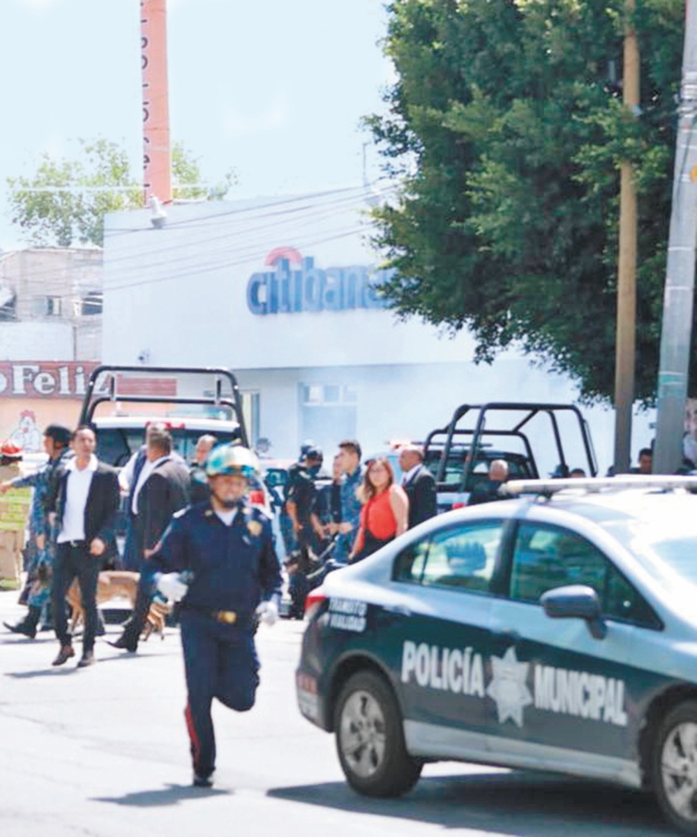 Abaten a hombre armado en banco