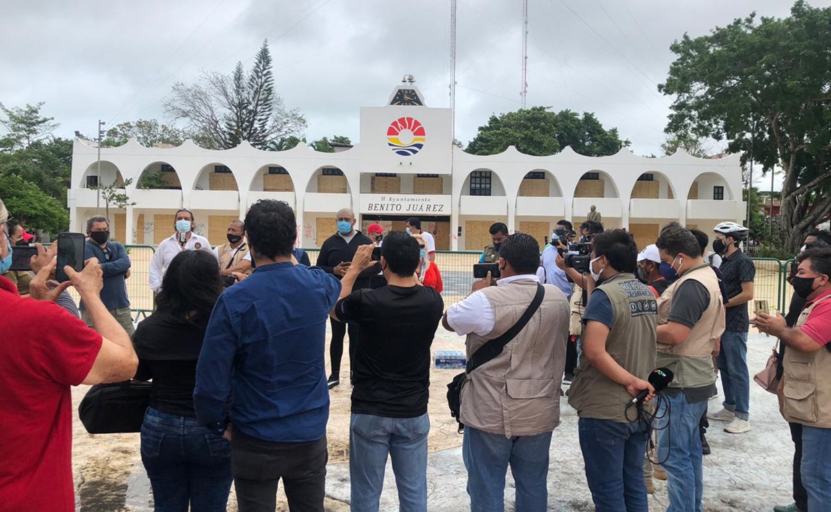 Periodistas exigen esclarecer actuación de policías que dispararon en protesta de Cancún