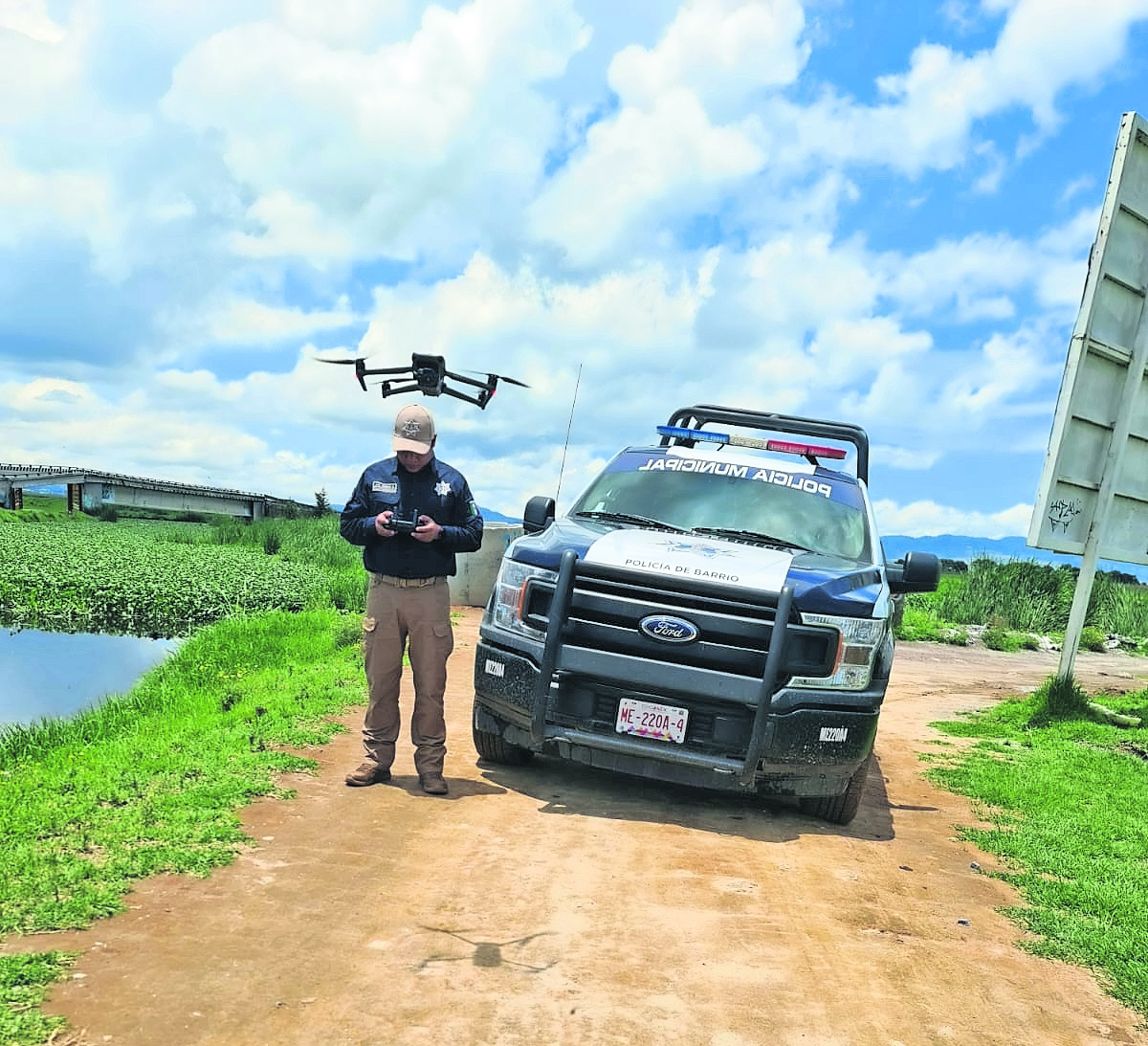 Utilizan drones para vigilar los niveles de ríos en San Mateo