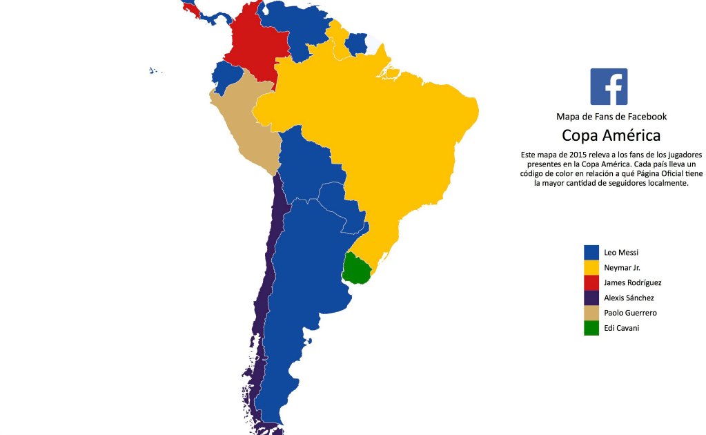 Facebook lanza el Mapa de Fans de la Copa América