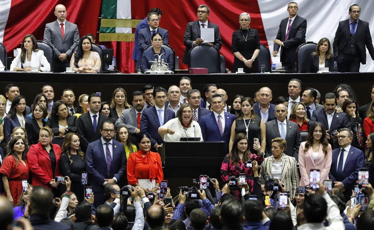 Sube Xóchitl a tribuna a dar posicionamiento sobre Quinto Informe: "México necesita una presidenta"
