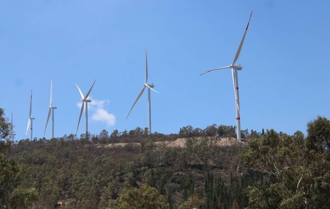 Parque eólico en Huimilpan está en prueba