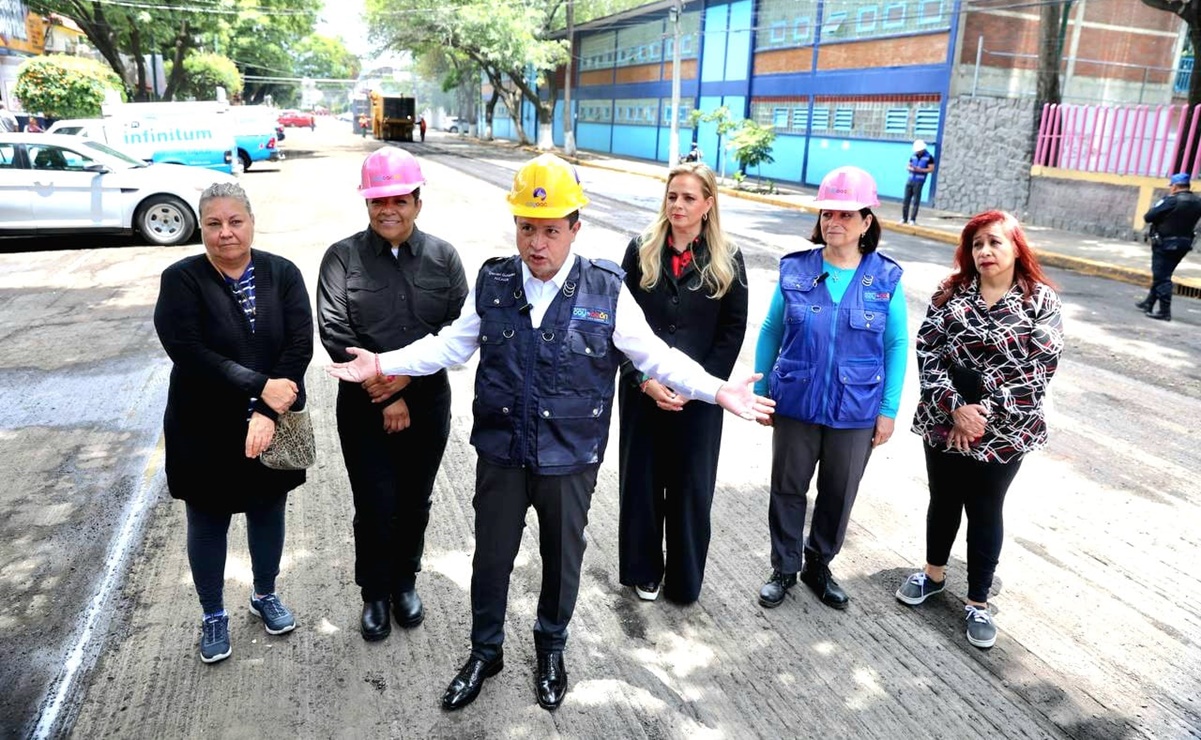 Giovani Gutiérrez supervisa obras de drenaje en Coyoacán para evitar inundaciones