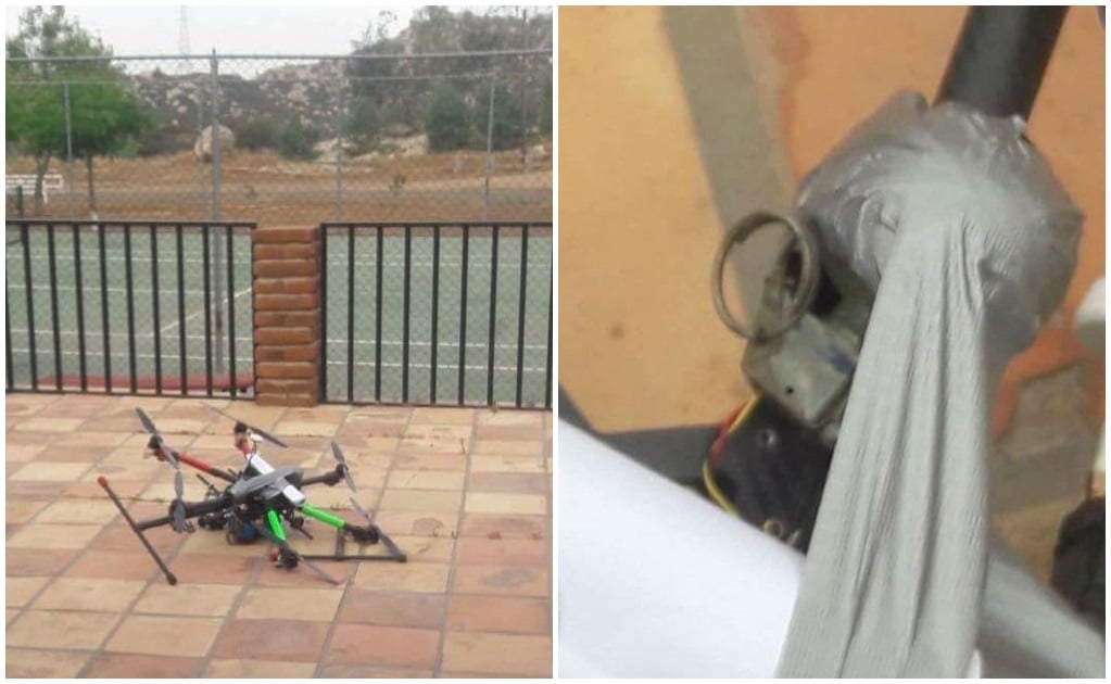 Dejan dron con 2 granadas en casa del titular de SSP estatal