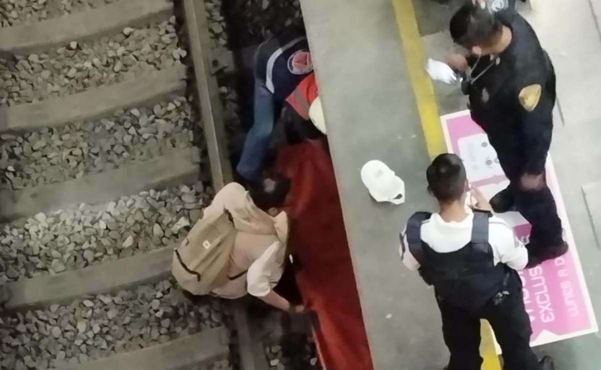 Una mujer cayó a las vías del Metro en la Línea 12