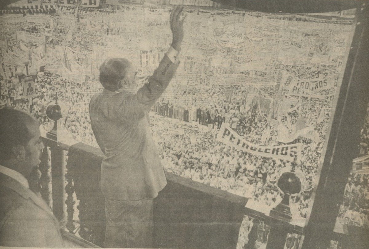“Gracias fuerzas populares”: Cuando el presidente López Portillo convocó a una marcha para celebrar su gestión, en 1982