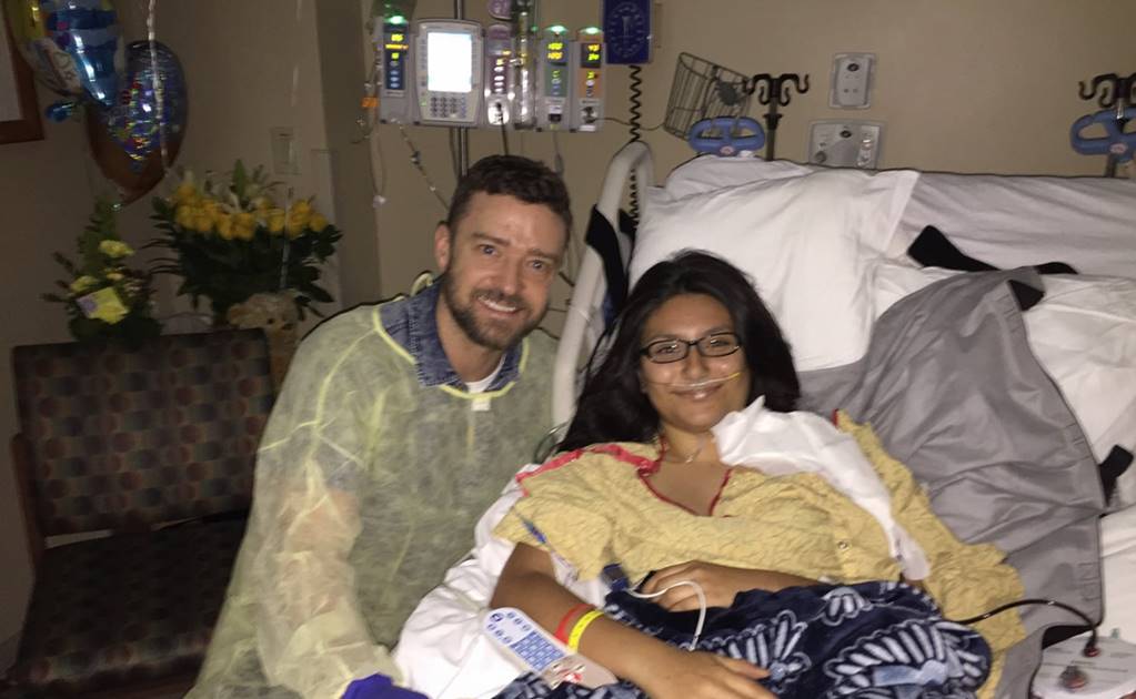 Justin Timberlake visita a sobreviviente de tiroteo en Texas
