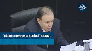 Promete Durazo no cambiar versiones de caso Culiacán