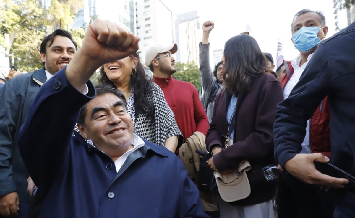 La última vez que Barbosa marchó junto a AMLO