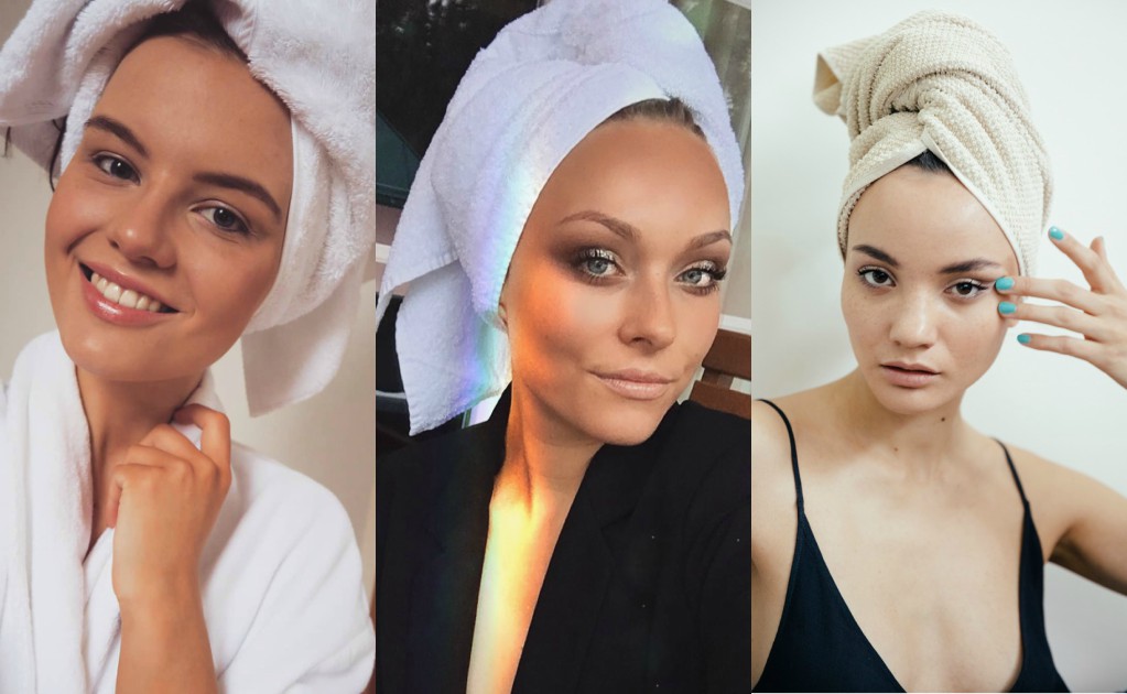La tendencia viral de la toalla en la cabeza que volvió loco Instagram