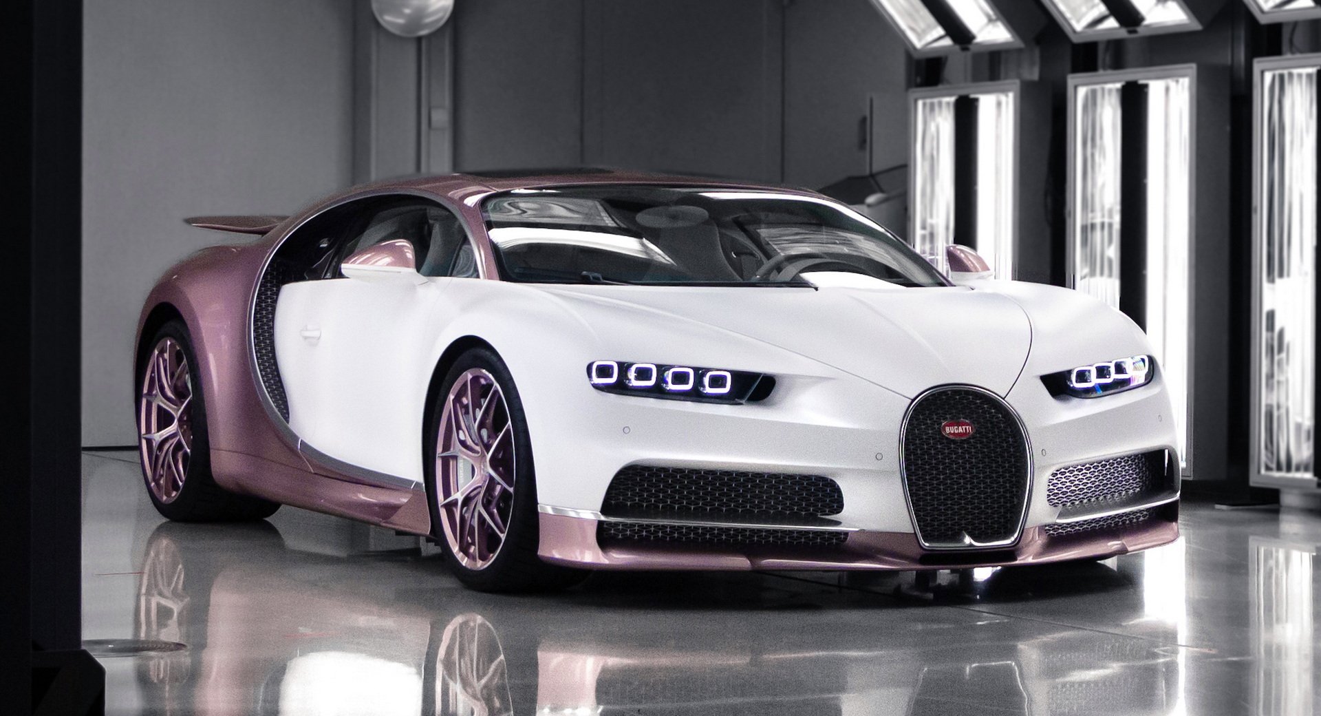 Hombre encarga Bugatti Chiron personalizado como regalo de San Valentín para su esposa