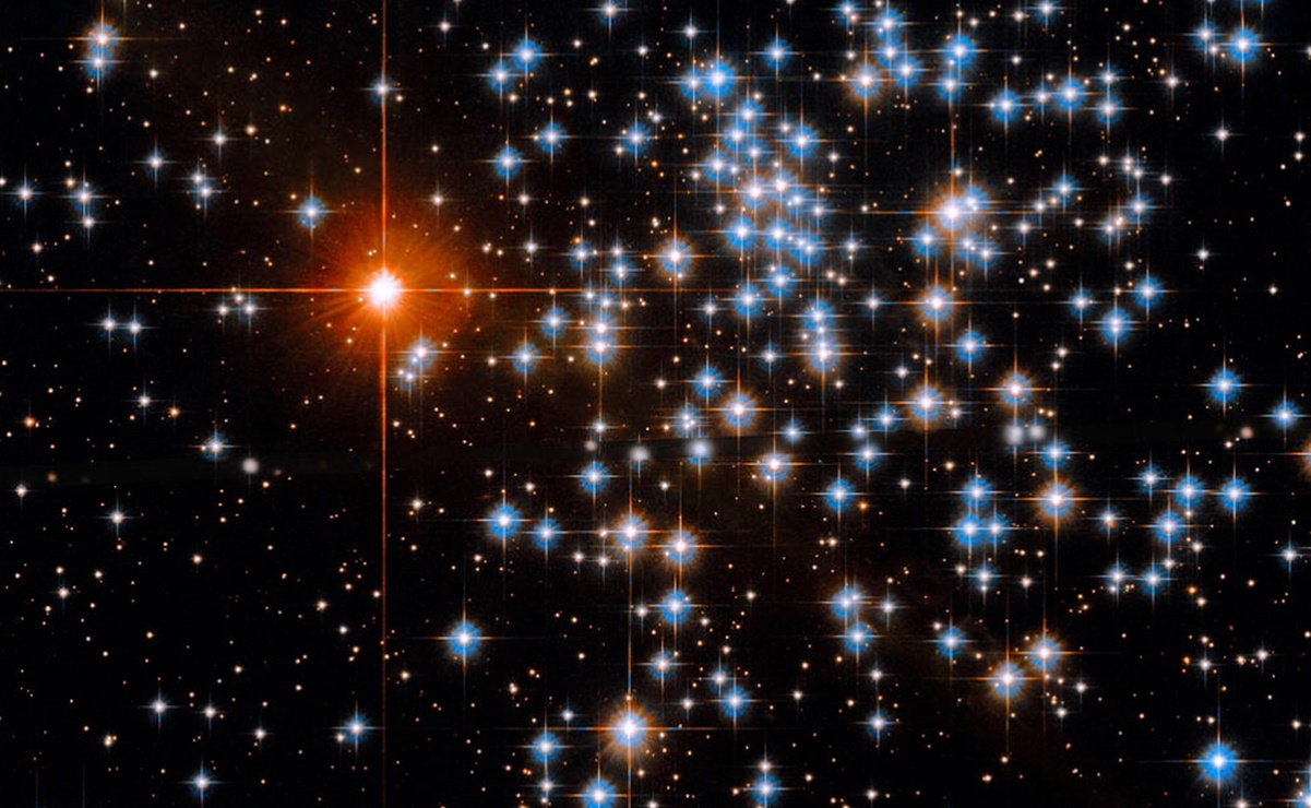 Hubble capta un brilloso grupo de estrellas en la constelación de Vela