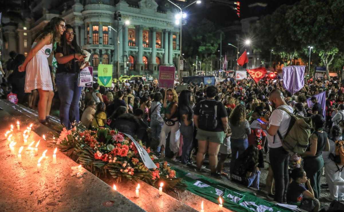 FOTOS: Miles protestan en Brasil por iniciativa que equipara el aborto con homicidio