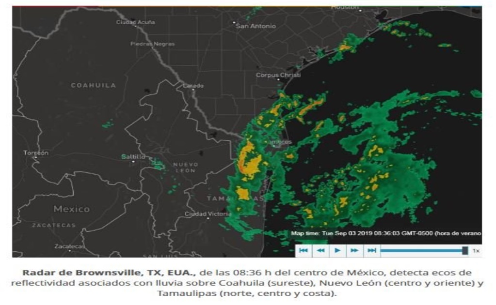 Ciclón tropical causará lluvias en NL,Tamaulipas y Veracruz 