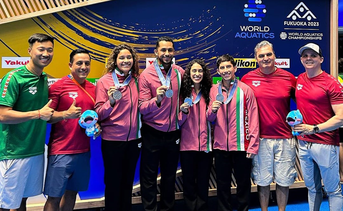 Gabriela Agúndez, Aranza Vázquez, Jahir Ocampo y Randal Willars ganan medalla de plata en el Campeonato Mundial de Fukuoka