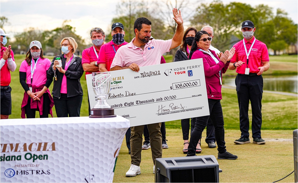 Roberto Díaz, otro tricolor campeón en el Tour: El golf mexicano sigue a la alza