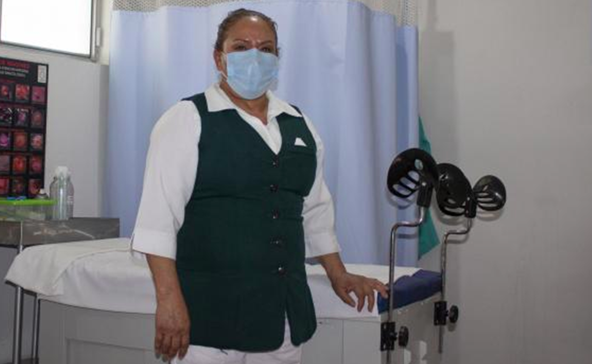 Ella es María Luisa, enfermera que atiende a pacientes en zonas remotas de Tamaulipas