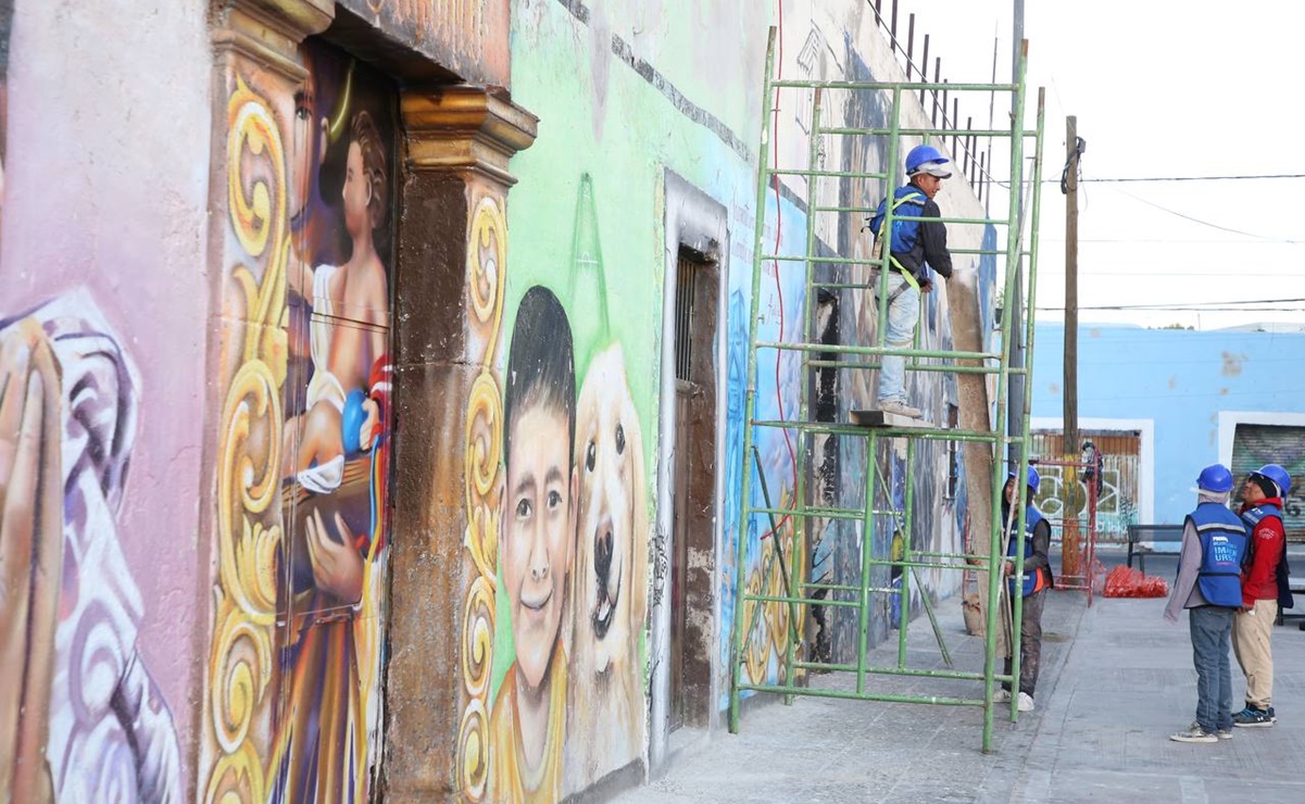 Inician intervención de 150 fachadas de inmuebles históricos en Ciudad de Puebla