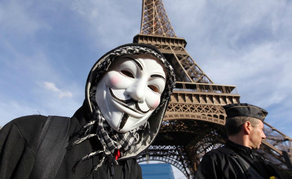 Anonymous filtra datos de terroristas tras ataques en París