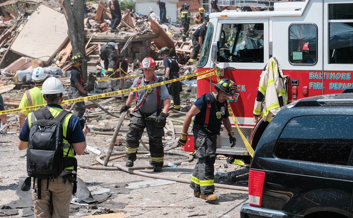 Explosión de gas en Baltimore deja un muerto y viviendas destruidas