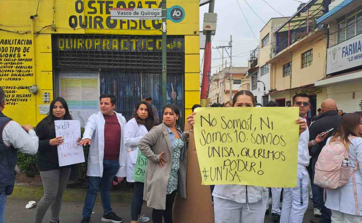 Tras protesta en Álvaro Obregón, autoridades de la Universidad de la Salud llegan a acuerdo con estudiantes