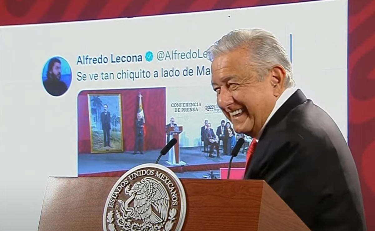 AMLO exhibe “pifia” de Alfredo Lecona sobre Madero y Martí; él periodista reacciona con foto de parodia