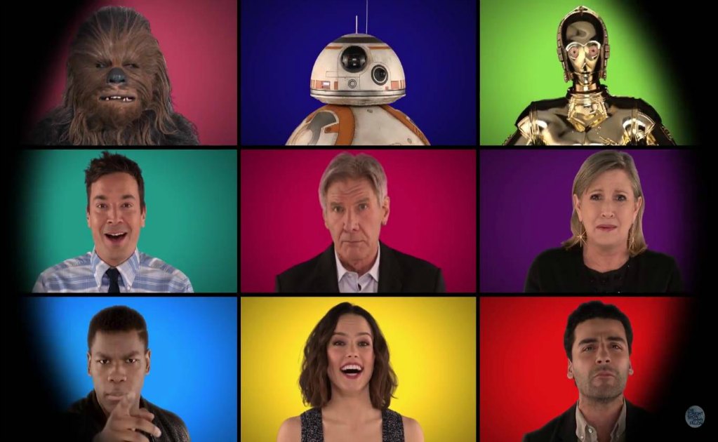 Jimmy Fallon canta con elenco de Star Wars