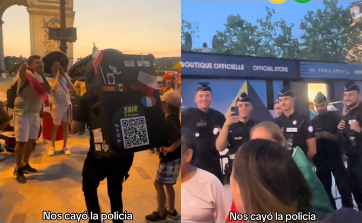 Mexicanos dedican "Hermano cayó la ley" a policías franceses en París 2024; así reaccionaron