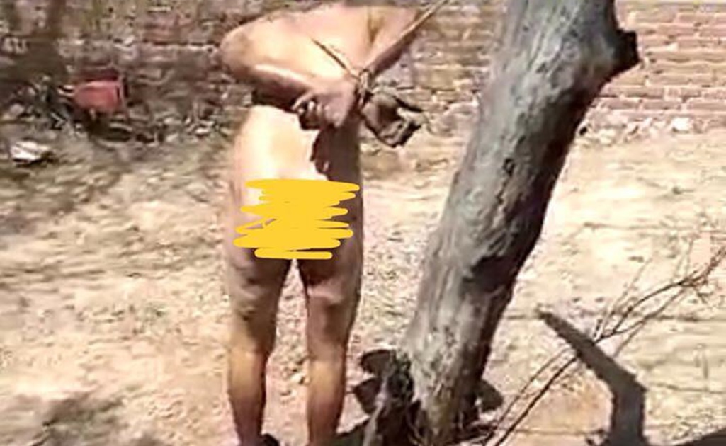 Desnudan, atan a un árbol y torturan a presunto ladrón en Hermosillo