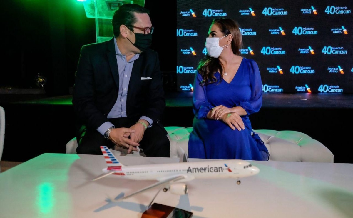 American Airlines será la mayor línea en operar vuelos en aeropuerto de Tulum, confirma Mara Lezama
