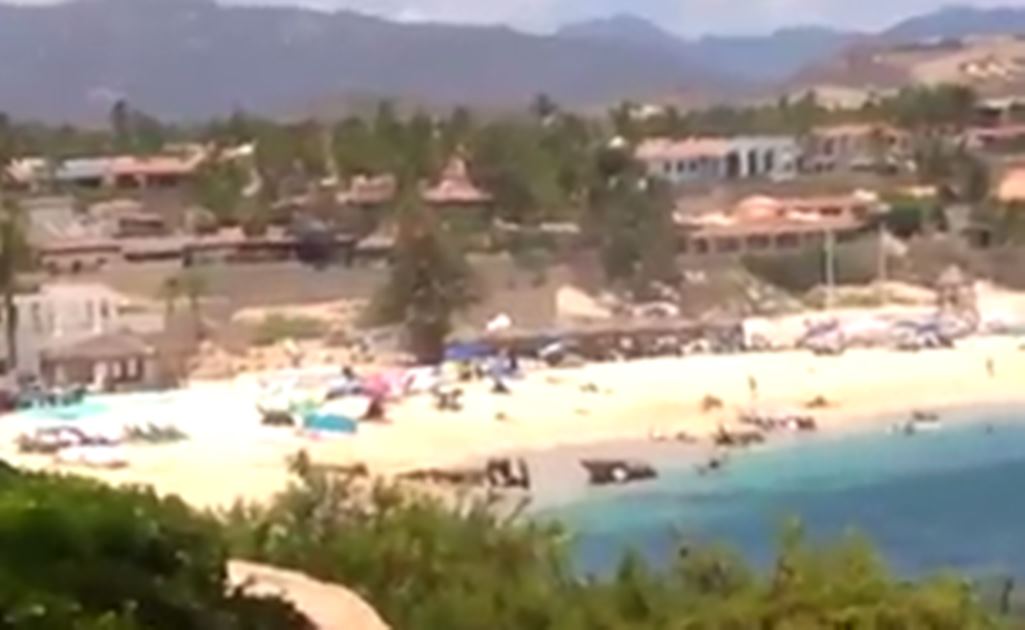 Captan video de balacera en zona turística de Los Cabos