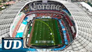 El Estadio Azteca se encuentra listo para el partido de la NFL en México