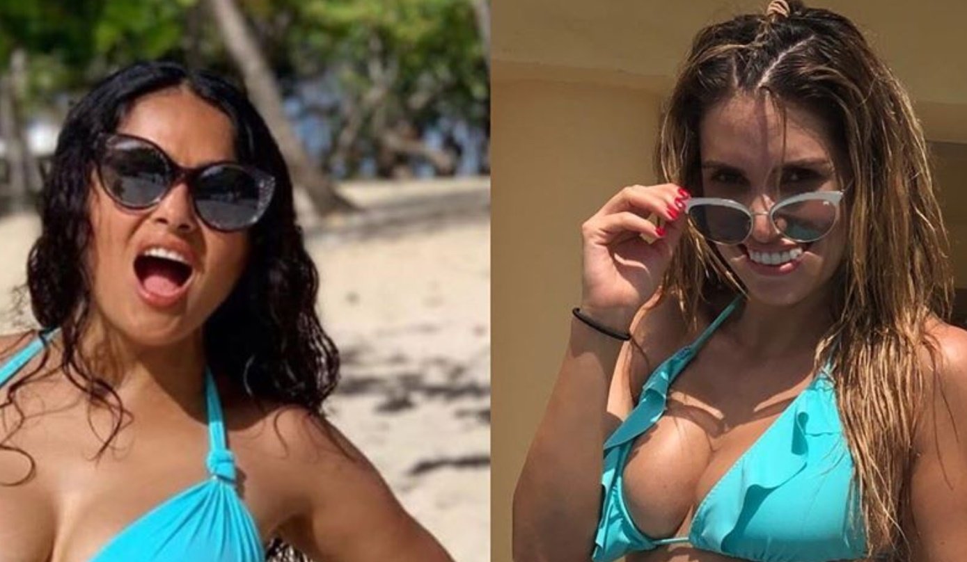 Salma Hayek celebra sus 53 años con foto en bikini y Andrea Escalona le copia