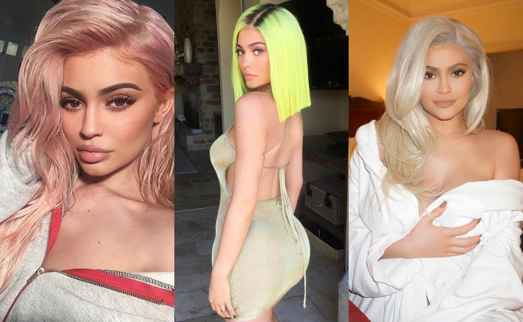 Los excéntricos tonos con los que Kylie Jenner ha teñido su cabellera