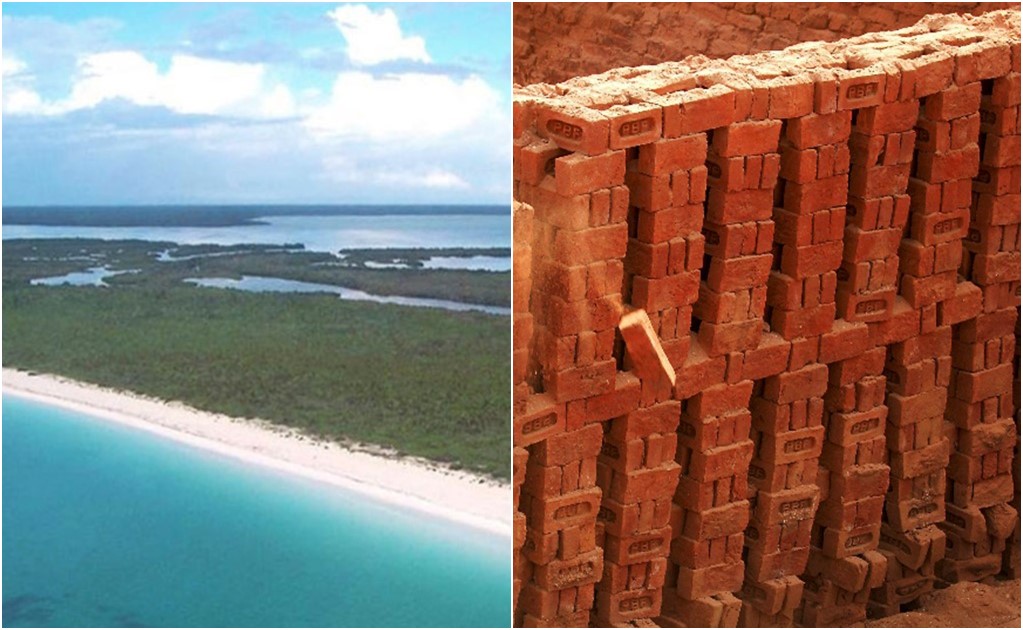 Yucatán inhabitants build walls along the beach to keep locals away