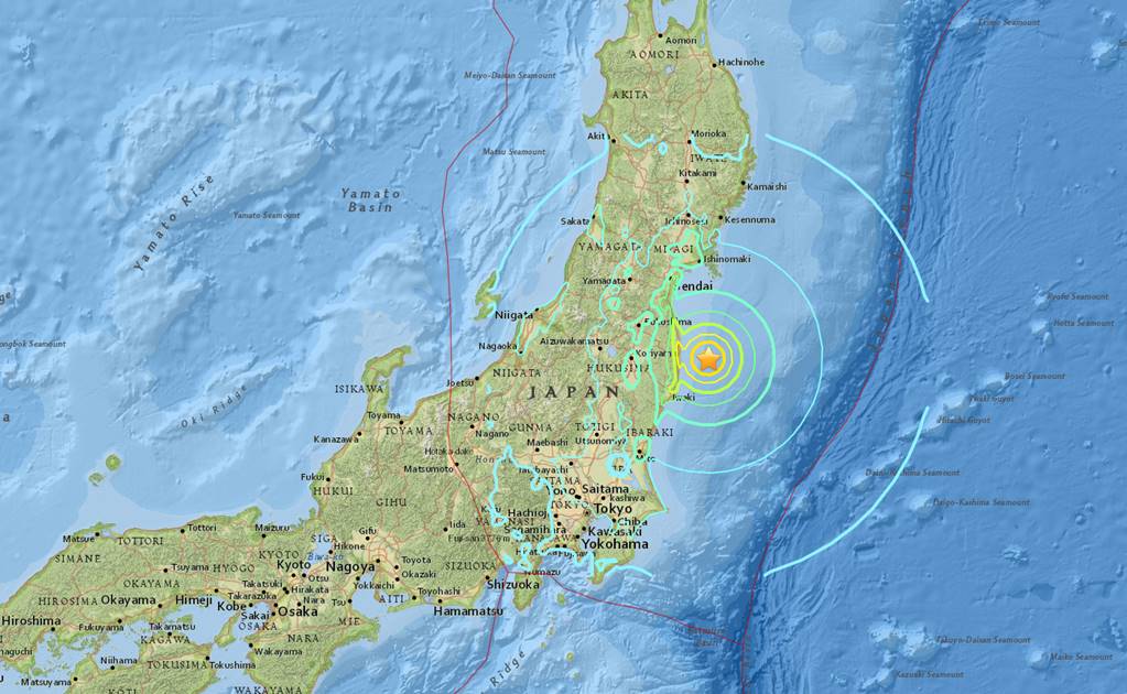 Se registra sismo de 7.3 grados en Japón; emiten alerta de tsunami