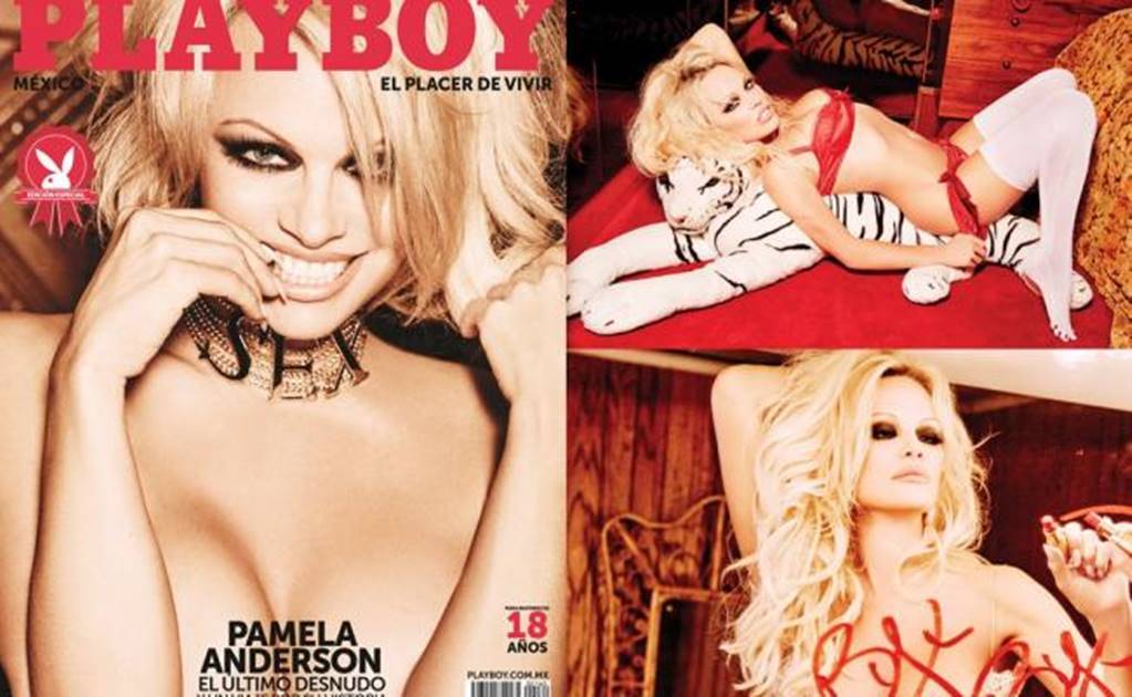 Pamela Anderson covers last nude issue of 'Playboy' Mexico 