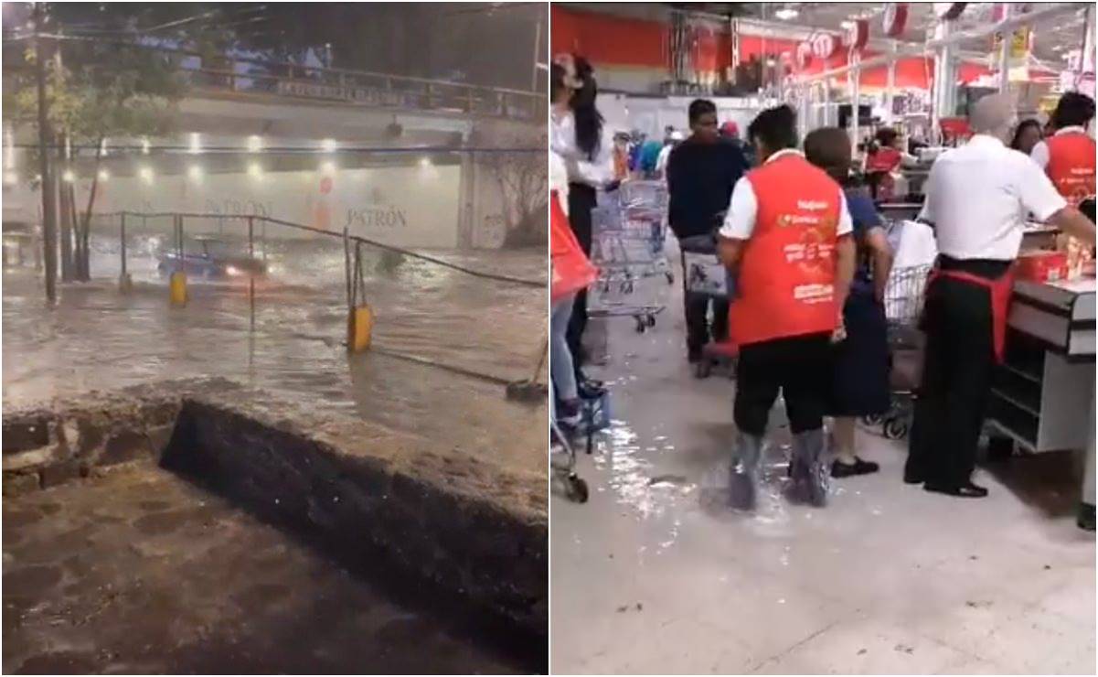 Lluvias de este martes afectaron así a Periférico, Cuatro Caminos y Plaza Toreo