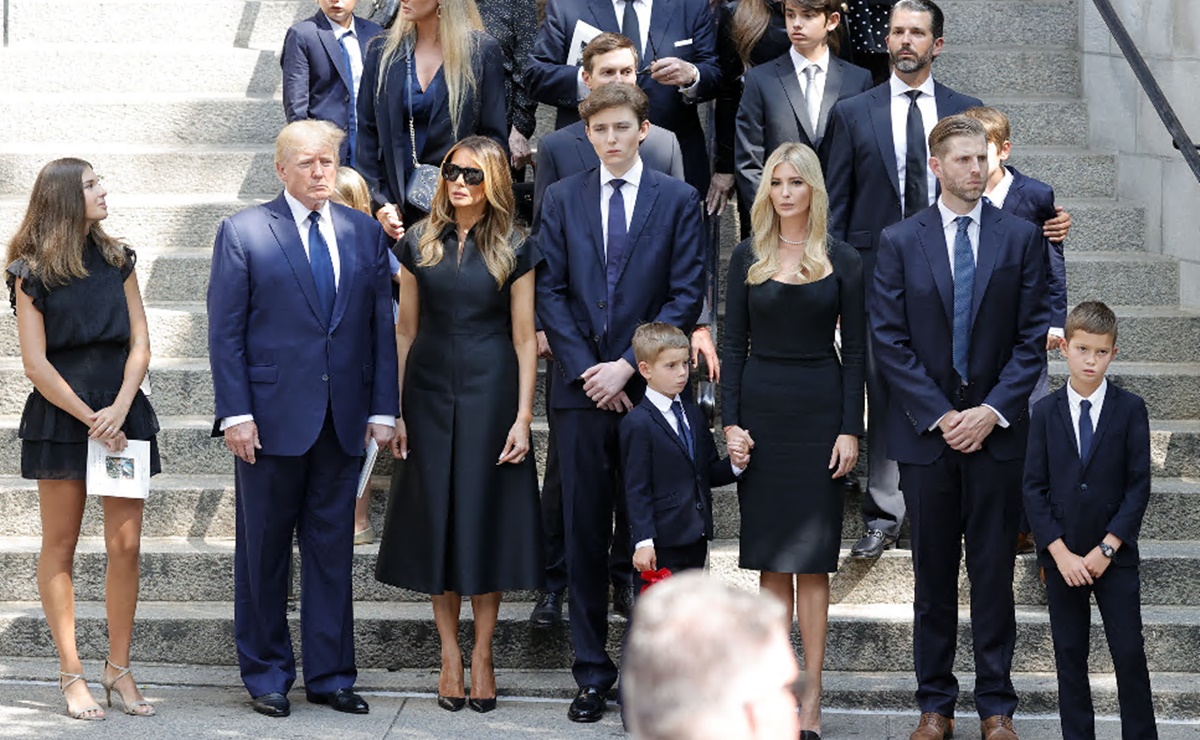 Así despidió la familia Trump a Ivana en funeral en Nueva York