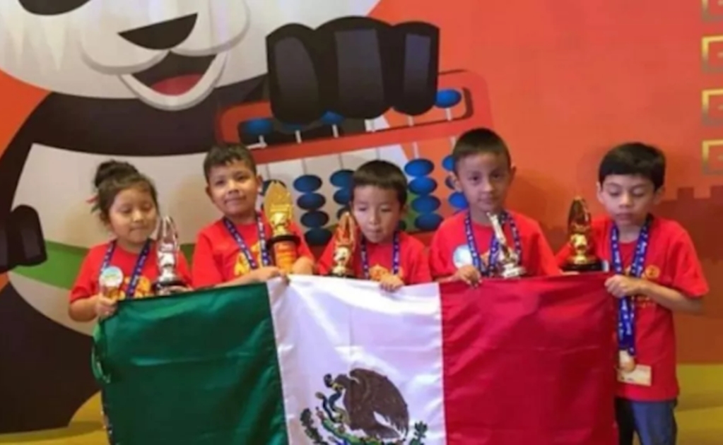 Trece niños mexicanos conquistaron el campeonato mundial de cálculo