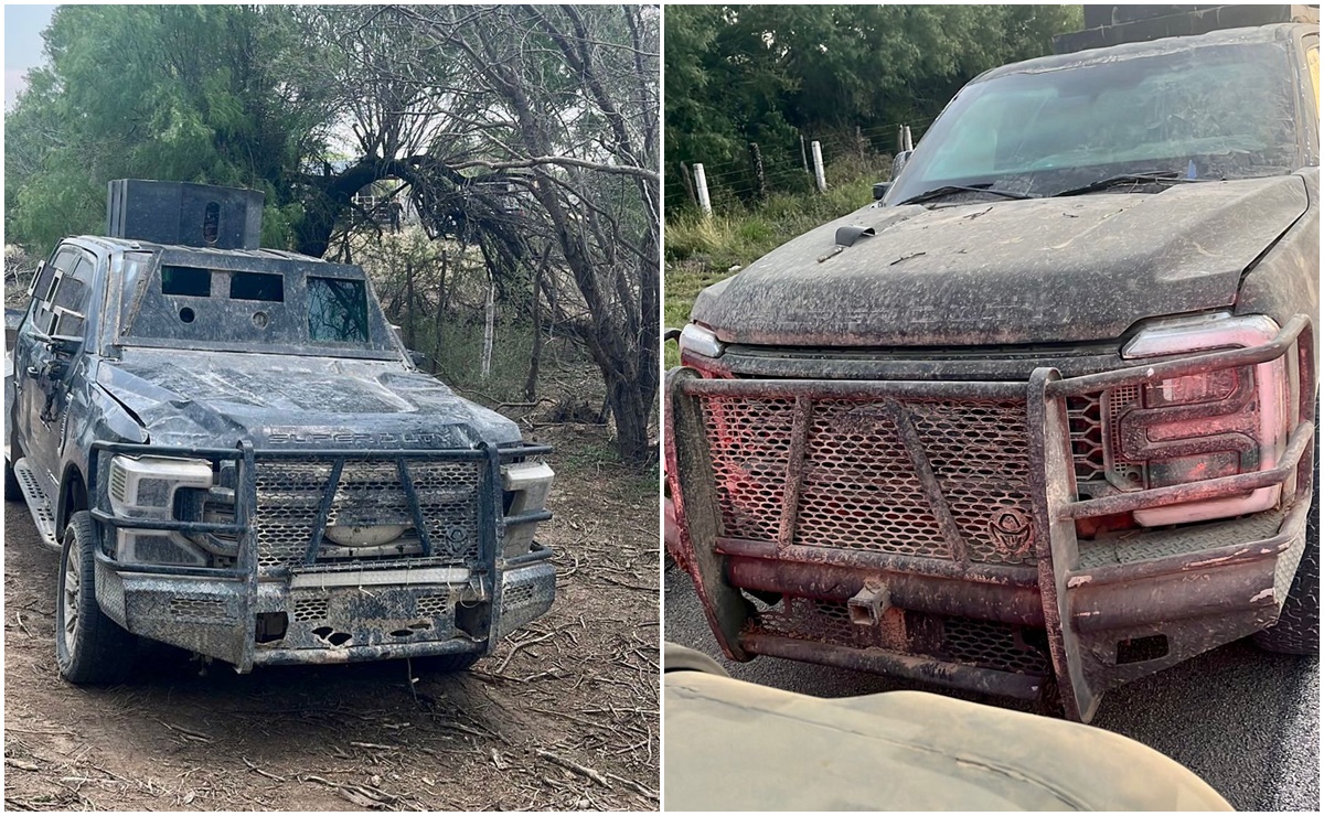 Aseguran cinco vehículos blindados llamados "monstruos" durante operativo en Nuevo León