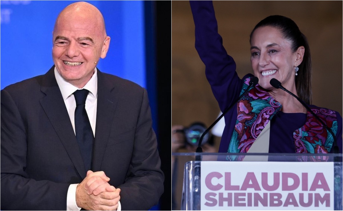 Gianni Infantino felicita a Claudia Sheinbaum tras ganar la presidencia de México: "En la FIFA estamos emocionados"