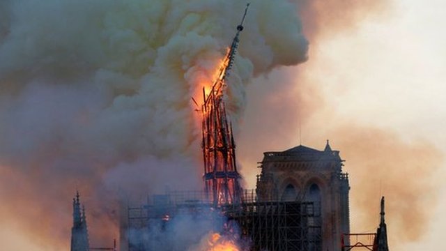 La historia de la emblemática aguja que se derrumbó en el incendio de Notre Dame