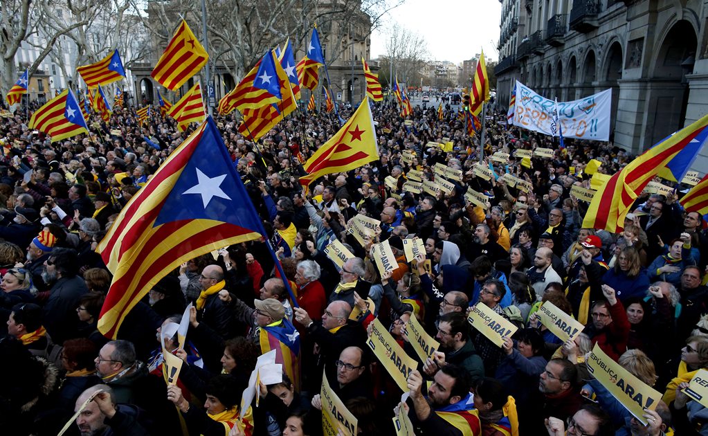 Se movilizan en Barcelona a favor de la independencia de Cataluña